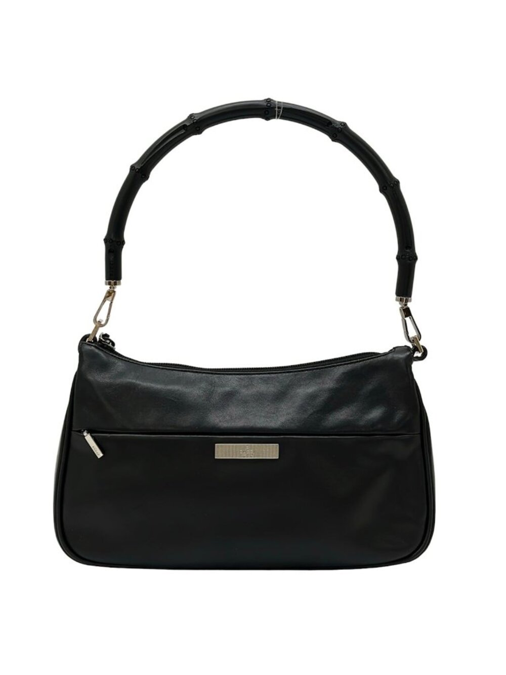 Gucci Shoulder Bag Bamboo Black Leather